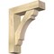 Ekena Millwork Olympic Block Rough Sawn Bracket w/ Offset Brace, Douglas Fir, 6"W x 22"D x 26"H BKT0604X22X26OLY05RDF - alternate 1